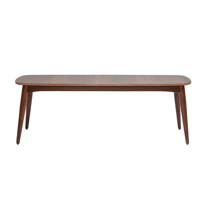 Banc scandinave en bois L130 cm NORDECO Couleur noyer <span itemprop=