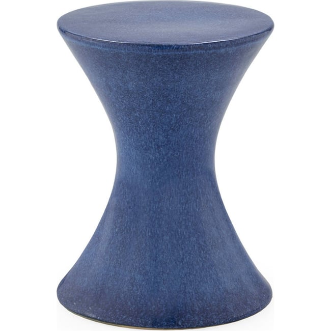 Tabouret en céramique sculptural Couleur bleu <span itemprop=