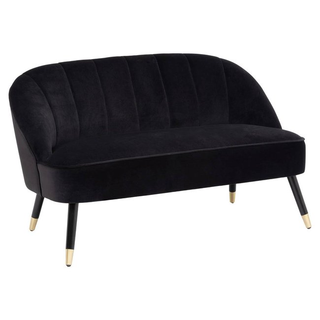 Banquette 2 places NAOVA Couleur noir <span itemprop=