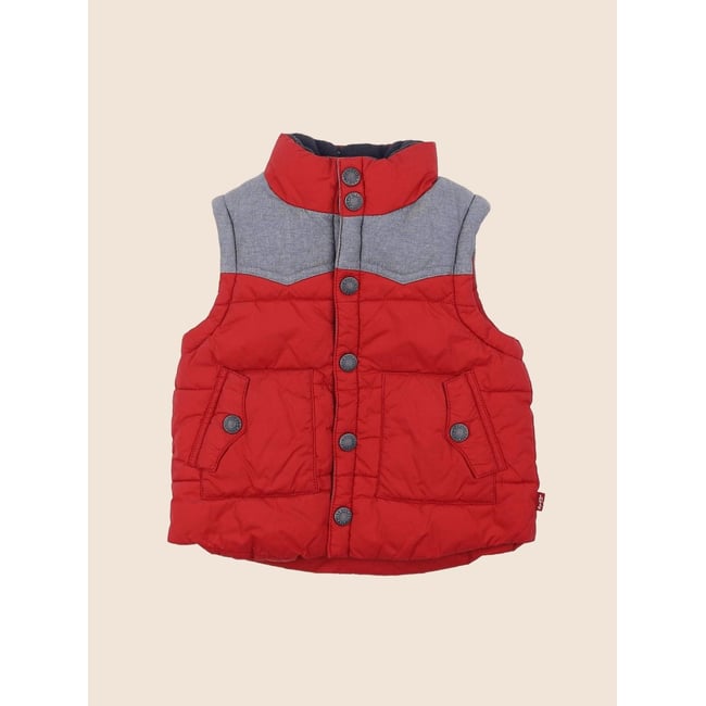 Doudoune - Très bon état rouge <span itemprop=