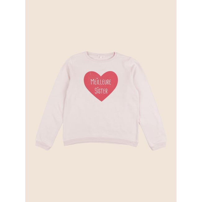 Sweat - Bon état rose <span itemprop=