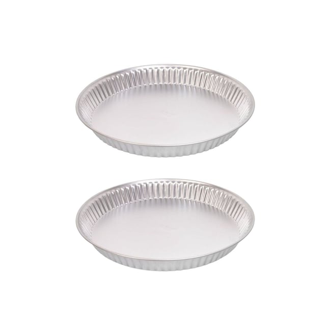 Lot de 2 moules à gâteaux 30/30 cm en fer CLASSICS gris <span itemprop=