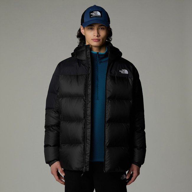 Kapuzen-Steppjacke Diablo Down, warm gefüttert schwarz <span itemprop=
