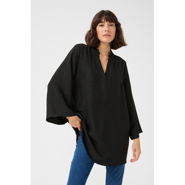 Tunic coupe regular noir black deep cc <span itemprop=