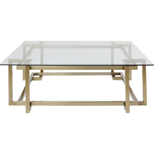 Table basse Clara 120x120cm dorée Couleur doré <span itemprop=