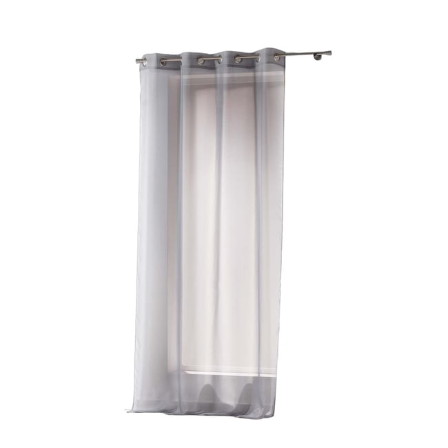 Panneau a oeillets Voile uni Voiline gris <span itemprop=