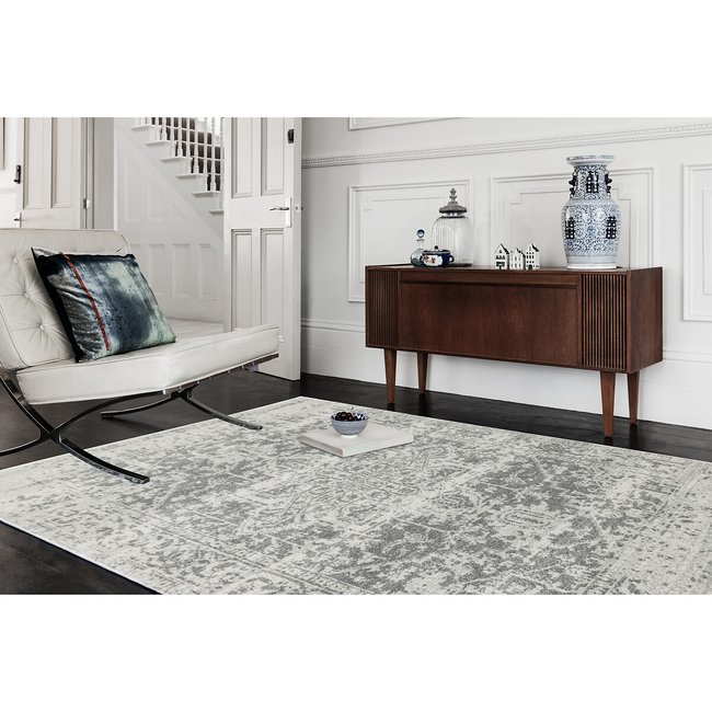 Distressed Antique Style Rug, grey, SO'HOME