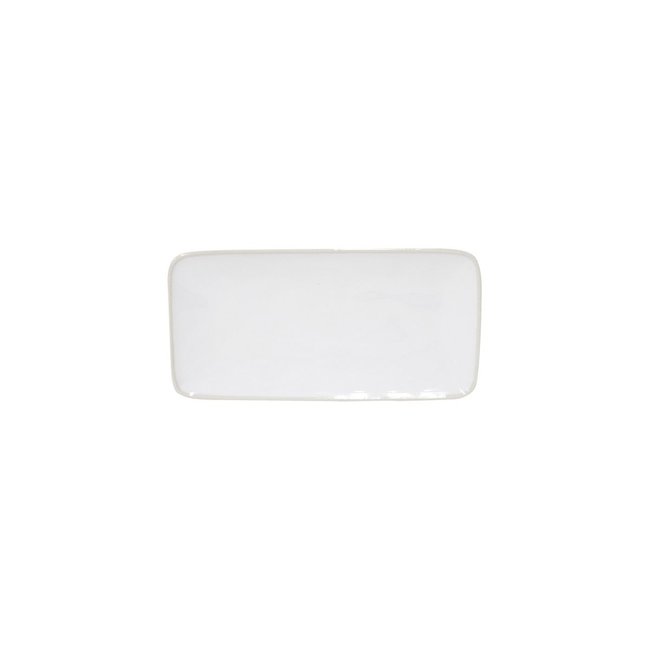 Plateau rect. en grès, BEJA Couleur branco creme <span itemprop=