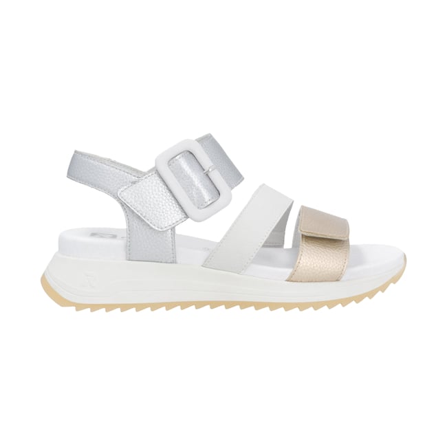 Sandales Compensé Cuir Reply or <span itemprop=