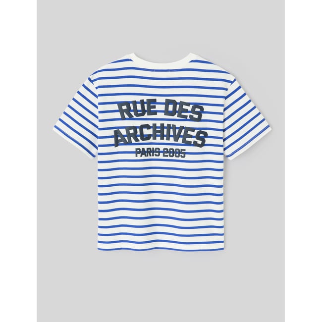 T-shirt rayé manches courtes - BZB