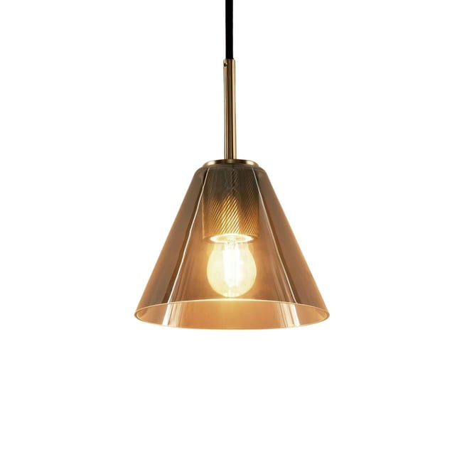 Suspension design en verre fumé – SOLIRIA Couleur v002228 <span itemprop=