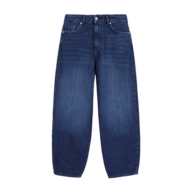 Jean barrel EMILY bleu nuit <span itemprop=