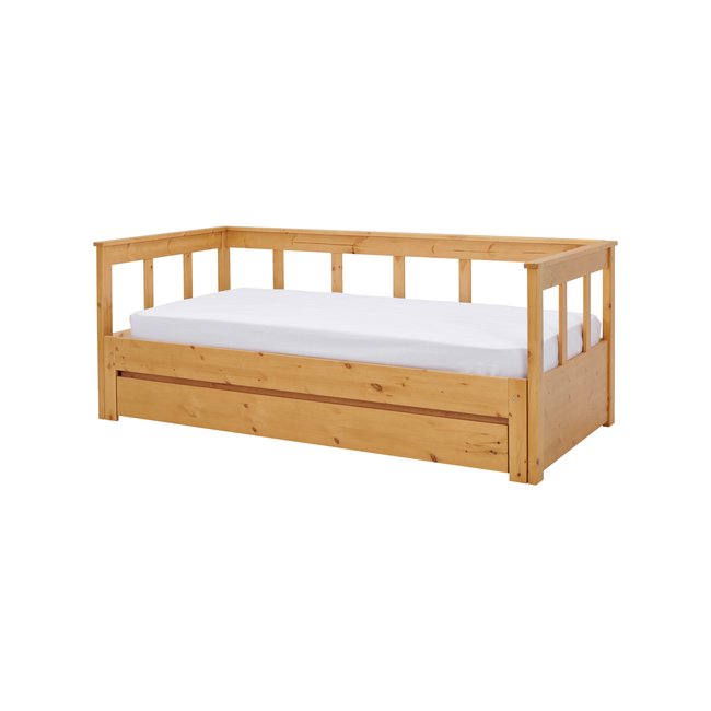 Lit rangement extensible - TANGUY Couleur miel <span itemprop=