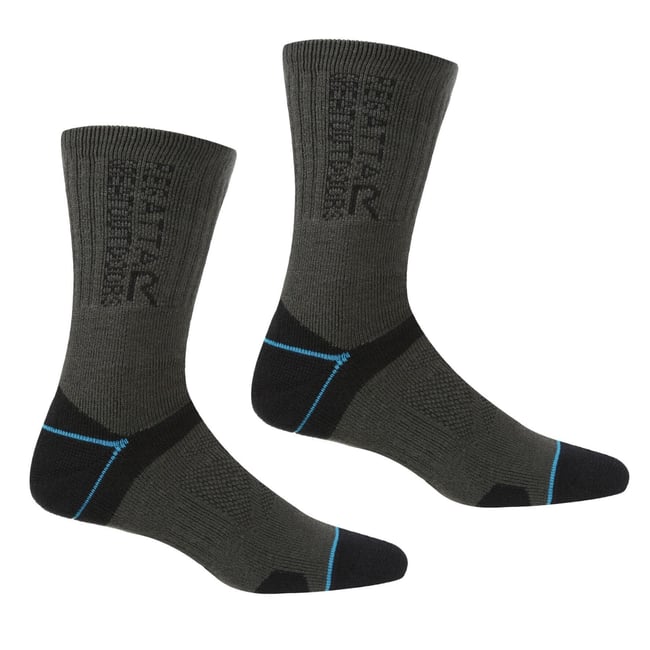 Chaussettes pour bottes BLISTER PROTECTION noir / gris cendre <span itemprop=