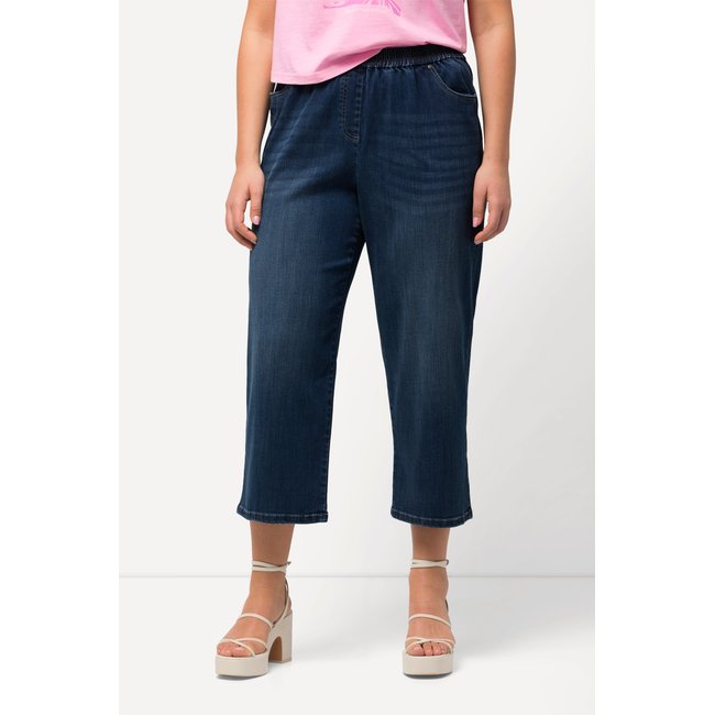 Jupe-culotte en lyocell Rose à jambe large bleu jean <span itemprop=