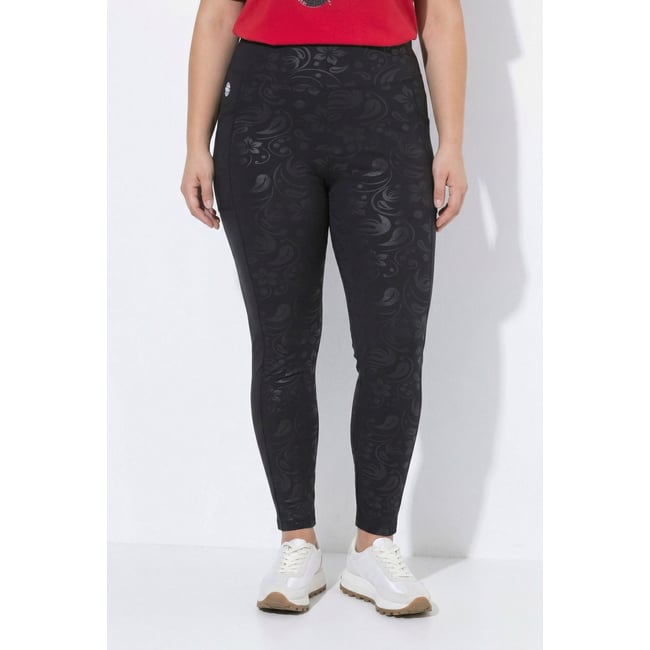 Legging de sport, taille haute et élastique noir <span itemprop=