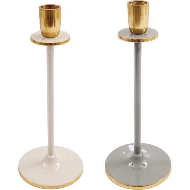 Bougeoir en aluminium 20 cm Tonal Irina (Lot de 2) Couleur v002235 <span itemprop=