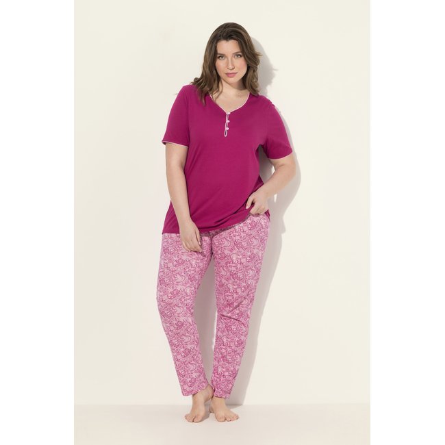 Pyjama, liseré fantaisie, imprimé dentelle - ULLA POPKEN