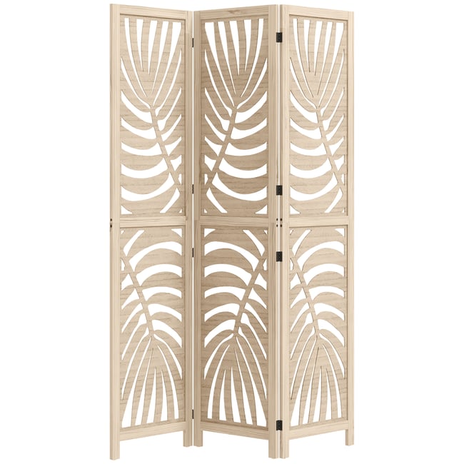 Cloison de séparation Bois de paulownia Bois Couleur beige <span itemprop=