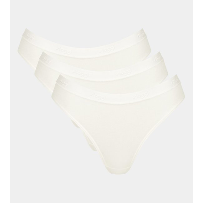 Pack of 3 Go Casual Brazilian Knickers with High Waist - SLOGGI