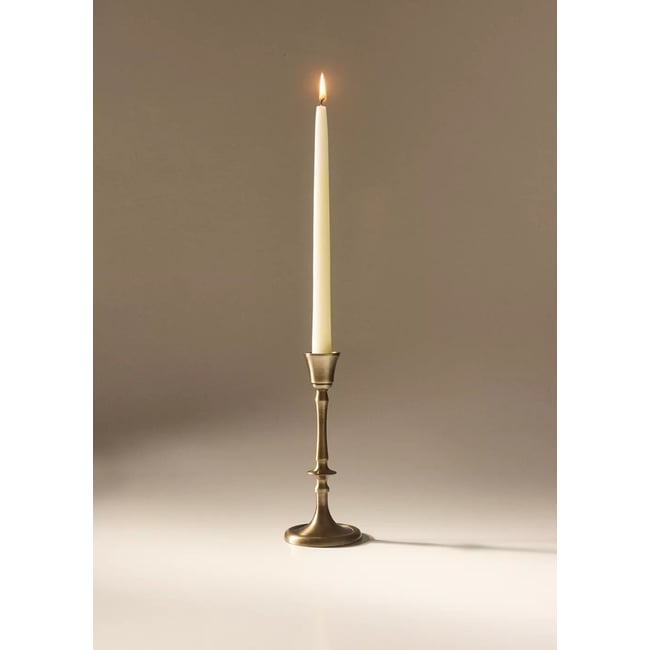 Bougeoir aluminium Couleur or <span itemprop=