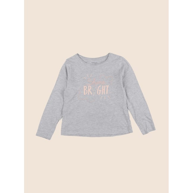 Tee-shirt - Bon état gris <span itemprop=