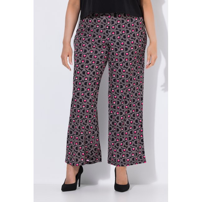 Pantalon en jersey dans un imprimé graphique noir <span itemprop=