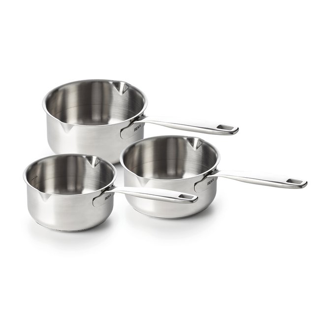 3 caçarolas Maestro inox <span itemprop=