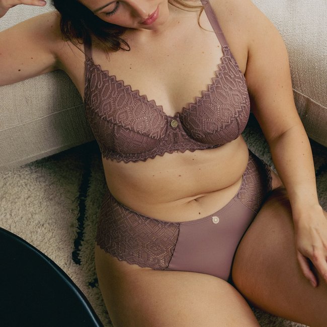Shorty café latte TALISMAN marron <span itemprop=