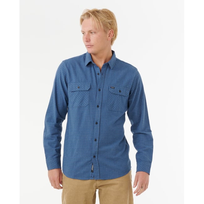 Chemise Flanelle Classic SURF Checked In marine <span itemprop=