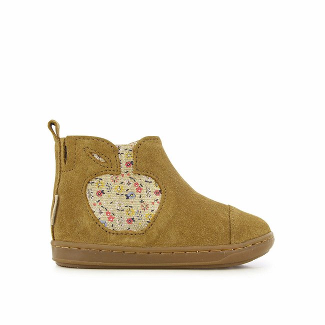 Stivaletti in pelle Bouba Apple cammello SHOO POM