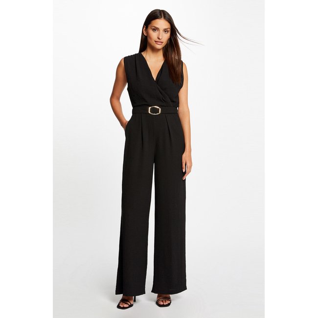 Combinaison sans manches noir <span itemprop=