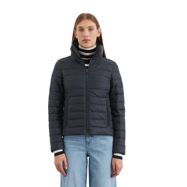 Veste matelassée légère fitted avec des matériaux recyclés bleu foncé <span itemprop=