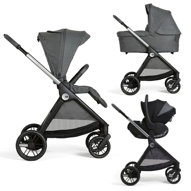Poussette trio Bellagio 2 + siège auto First Seat Recline i-Size noir <span itemprop=