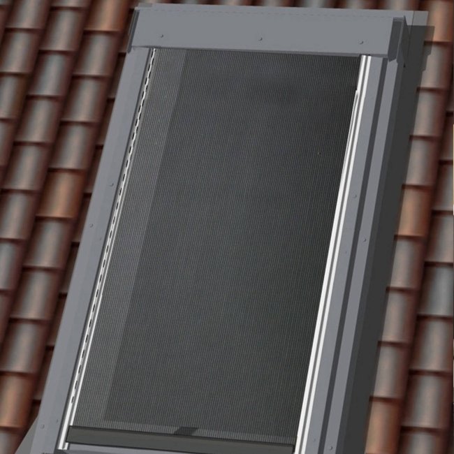 Store de toit extérieur screen noir noir <span itemprop=