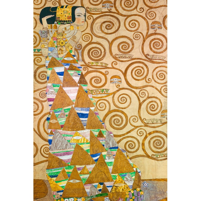 Tableau célèbre Klimt Expectation - HEXOA