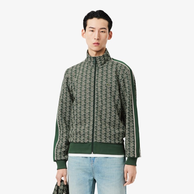 Veste de survêtement zippée Paris jacquard - LACOSTE