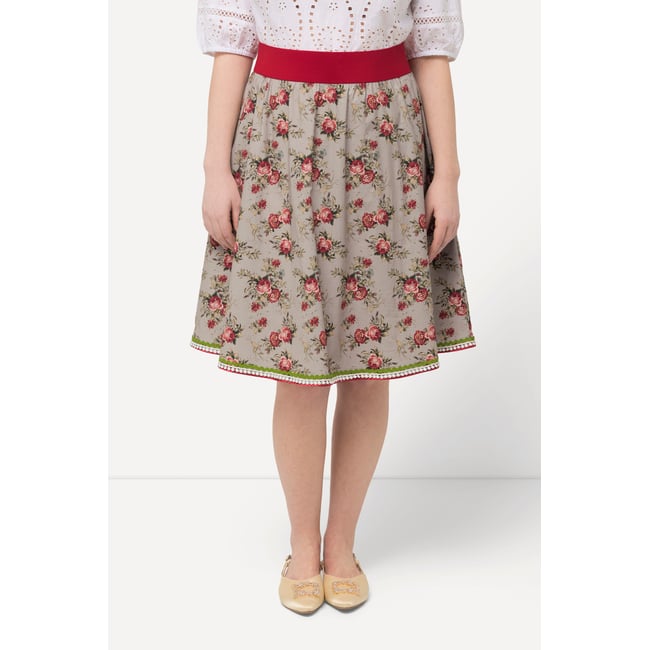 Jupe trapèze style tyrolien avec - ULLA POPKEN