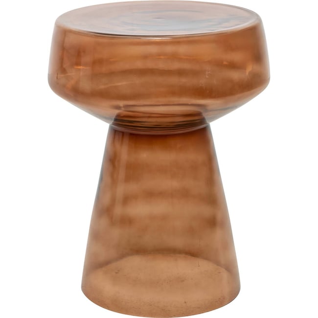 Table d'appoint en verre Couleur brun <span itemprop=
