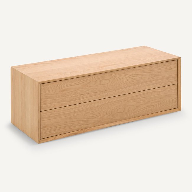 Tiroirs L110 x P42 cm chêne, Archivita XL Couleur chêne naturel <span itemprop=
