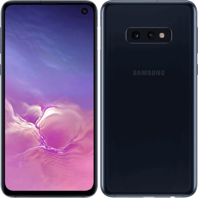 Smartphone Galaxy S10e (Dual SIM) noir  - très bon état <span itemprop=