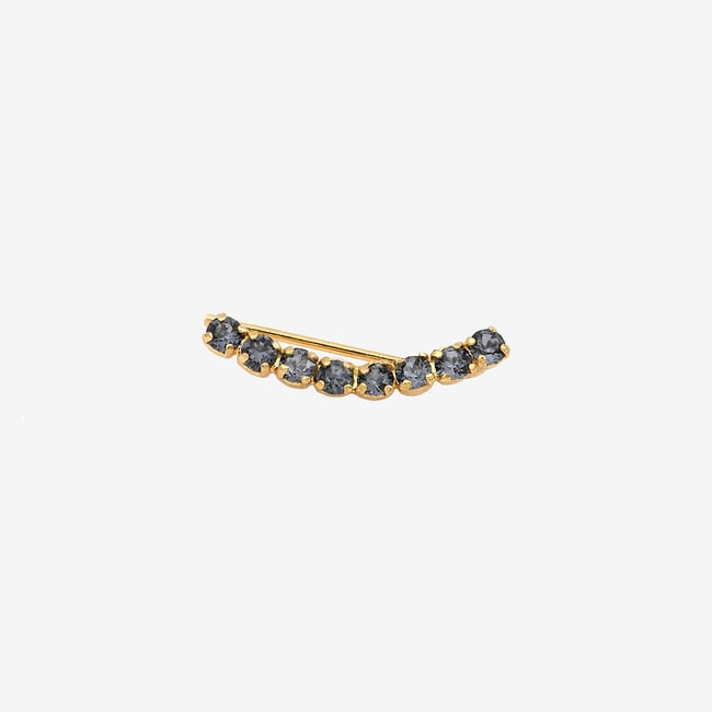 Bague d'oreille paris silver night gris <span itemprop=