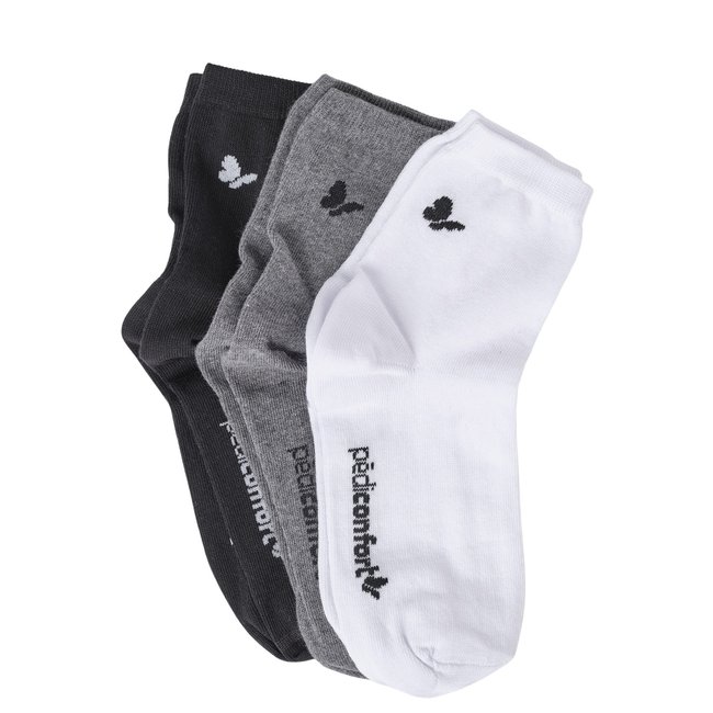 Lot de 3 paires de chaussettes courtes lot 2 <span itemprop=