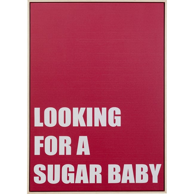 Toile à message, SUGAR BABY Couleur rouge <span itemprop=