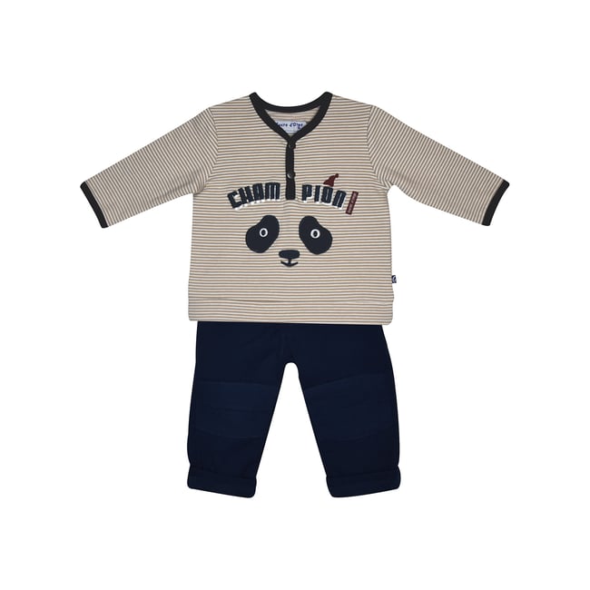 Sweat pantalon bebe francesco blanc <span itemprop=