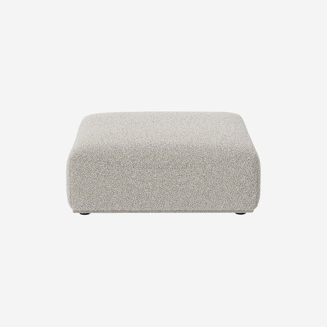 Repose-pieds polyester RUDOLF Couleur gris <span itemprop=