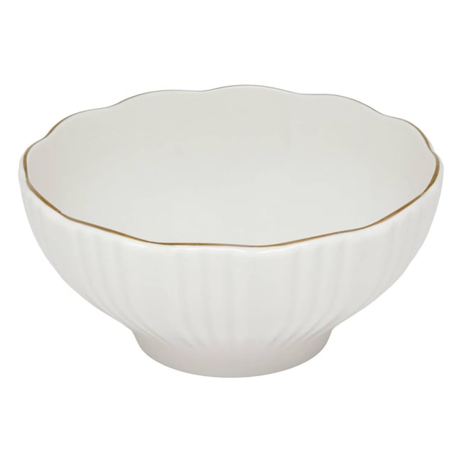 Bol en porcelaine DAPHNE Couleur blanc <span itemprop=
