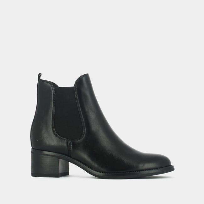 Calcutto Leather Chelsea Boots, black, JONAK