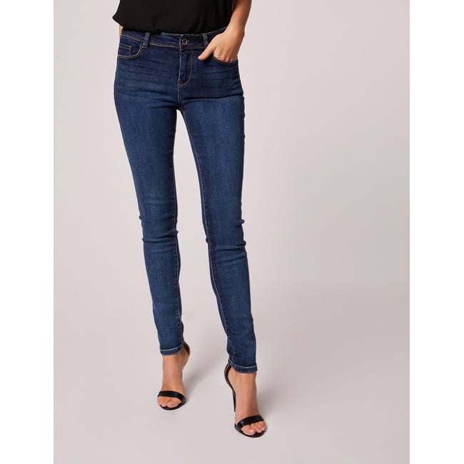 Jean slim brut 5 poches stone blue <span itemprop=
