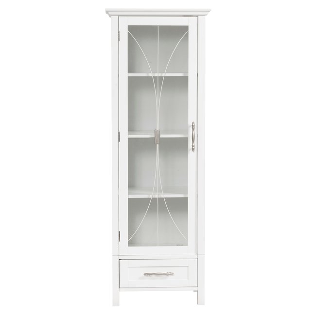 Armoire Toilette Porte DELANEY Couleur blanc <span itemprop=